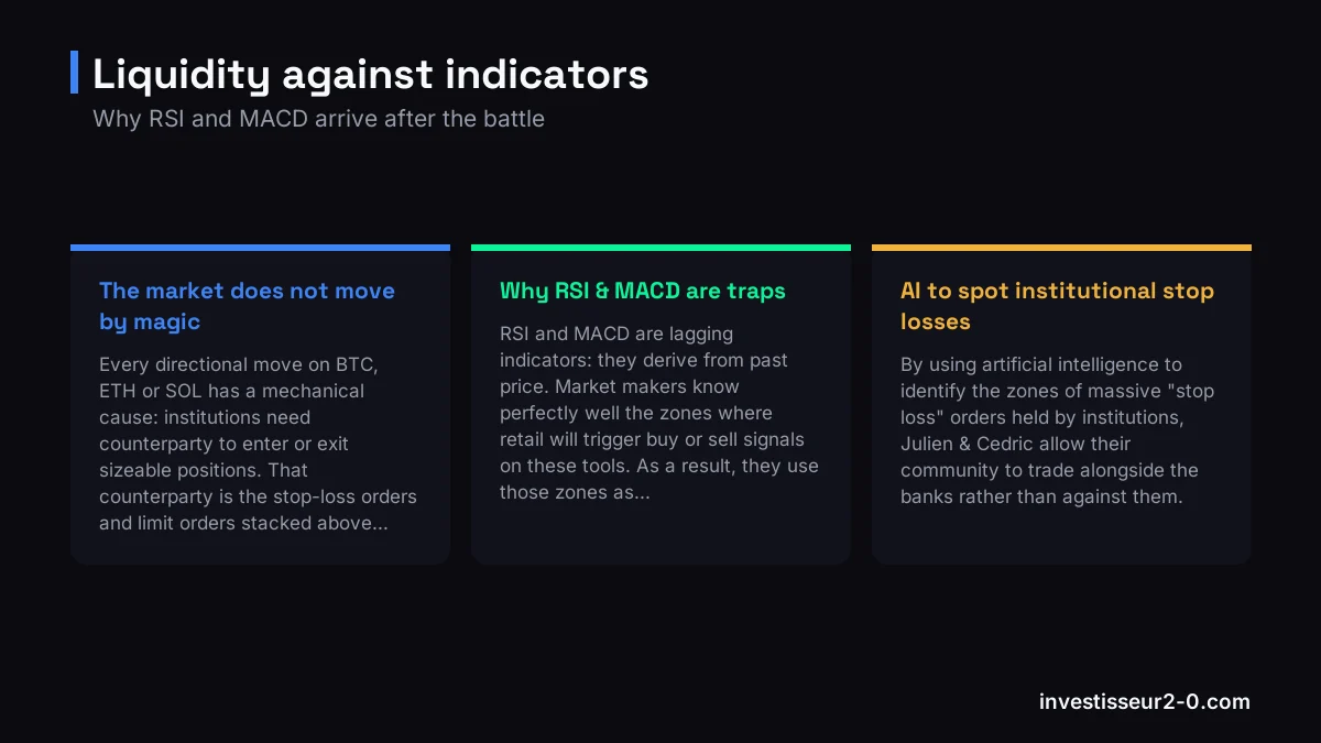 Liquidity against indicators: The market does not move by magic, Why RSI & MACD are traps, AI to spot institutional stop losses.